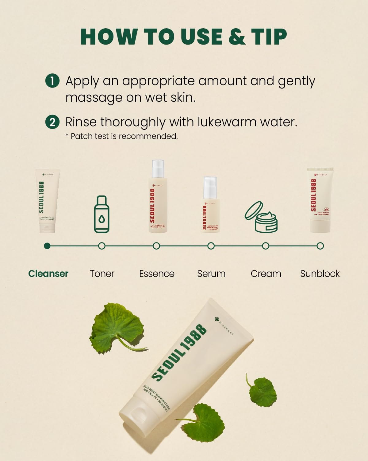 Seoul 1988 Pine Cica Cleansing Foam